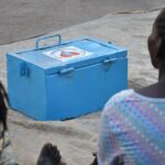 Meeting of the VLSA group formed around the well at Bidin B village in Nwoya, Uganda