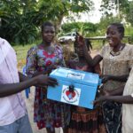 Meeting of the VLSA group formed around the well at Bidin B village in Nwoya, Uganda