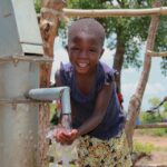 A new water well in Opok village in Nwoya, Uganda