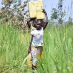 walking for water in Koro, Omoro, Uganda