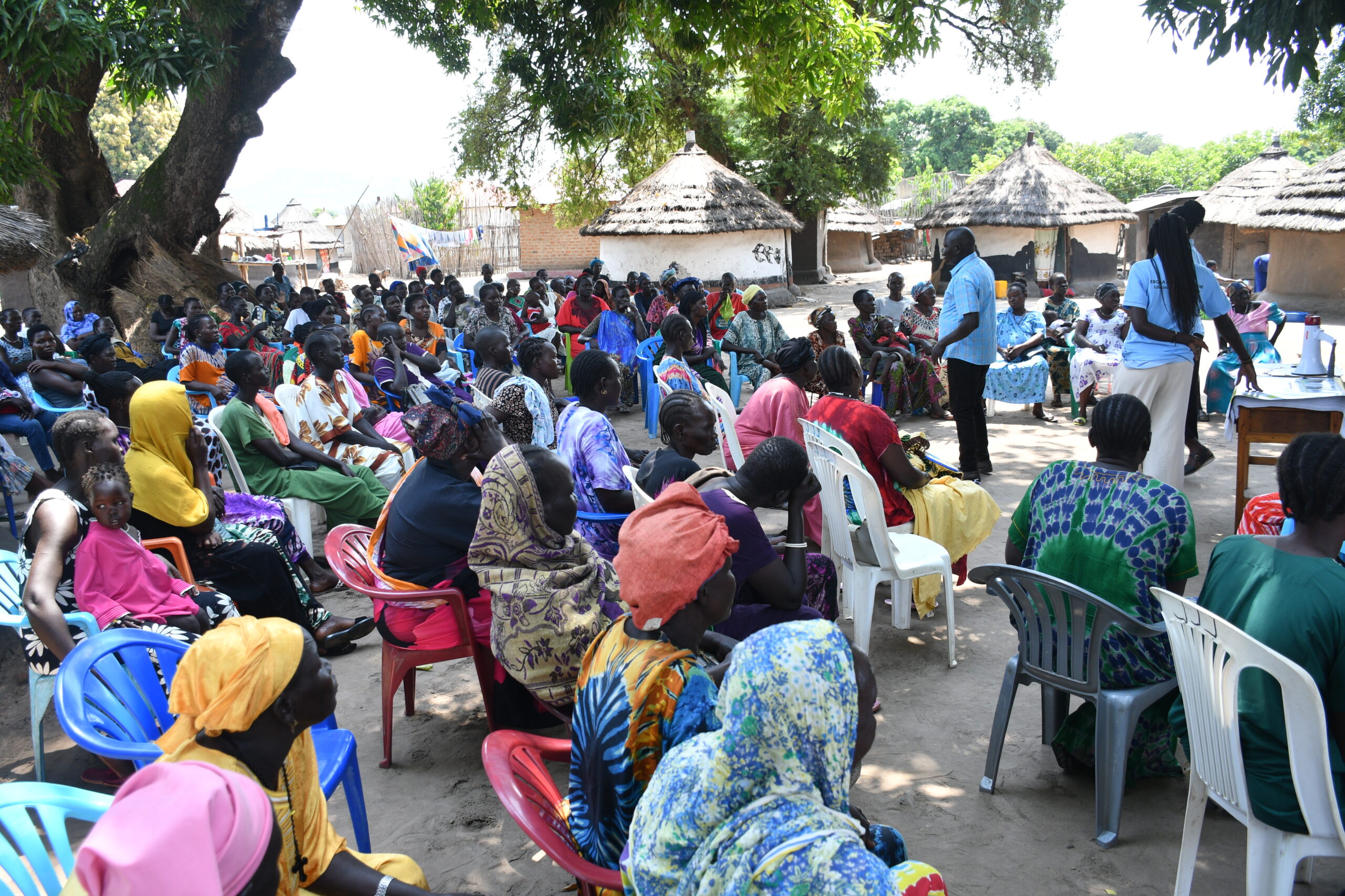 Drop in the Bucket staff carry out trainings to help prevent the spread of Ebola in South Sudan