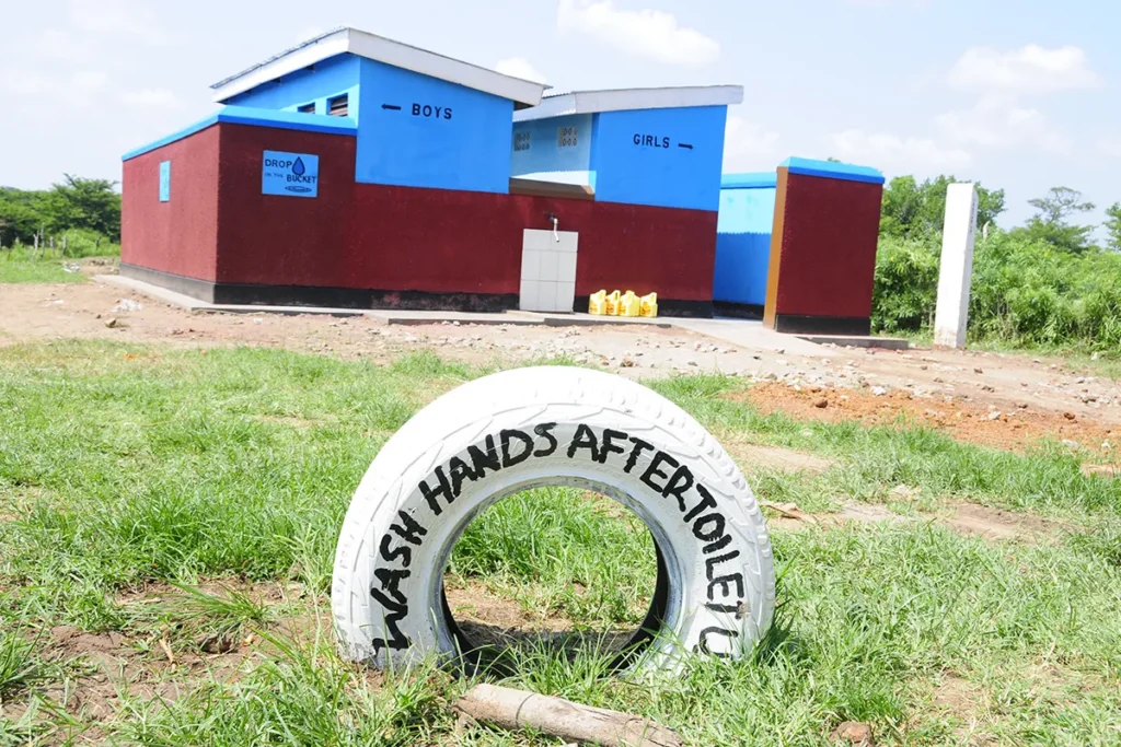 Handwashing sign at the Hope Jr primary school in Uganda