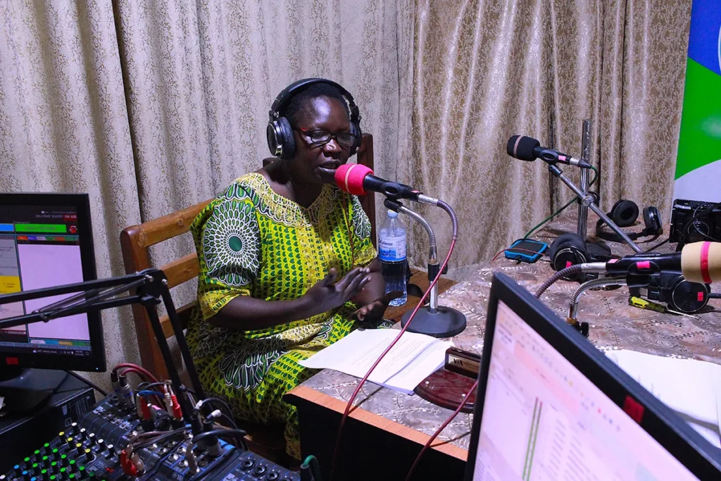 One form of community outreach that DROP uses is radio programming.