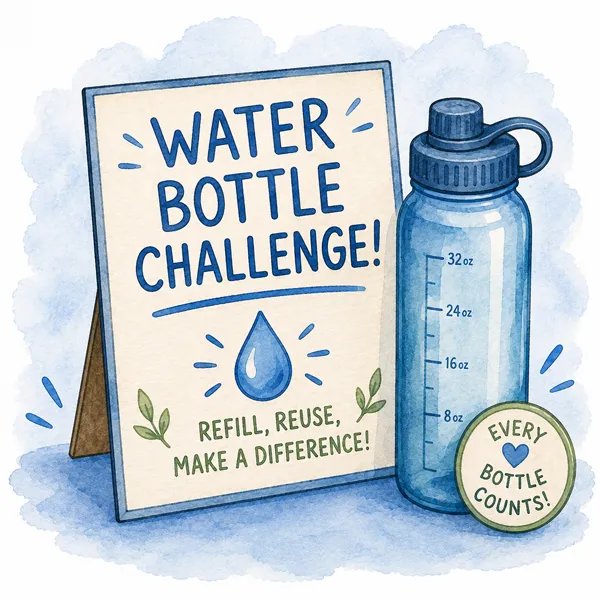 Drop in the Bucket school fundraising ideas hold a water bottle fundraiser