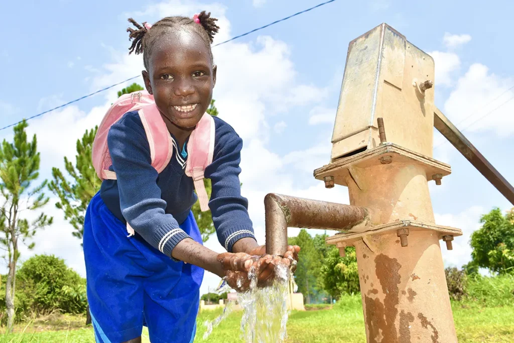 US based water charity Drop in the Bucket drills water wells at schools in Uganda